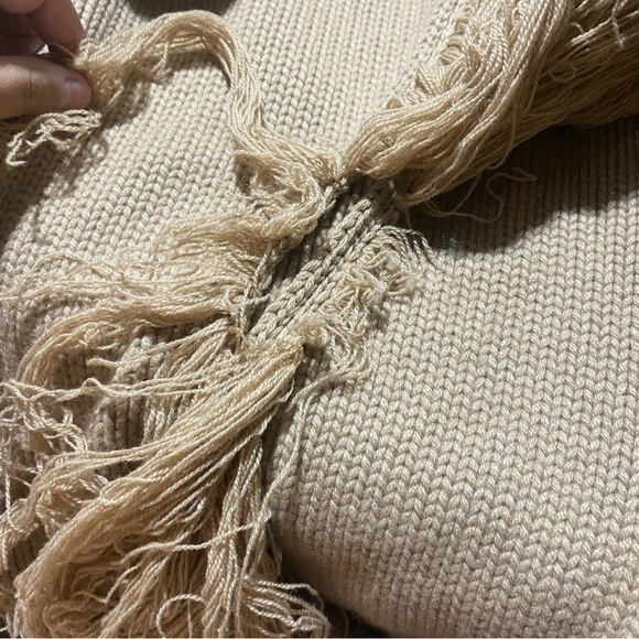 Johanna Ortiz Camel Elegancia Natural Sweater Brown Fringe Medium Read Descrip. - Picture 5 of 16